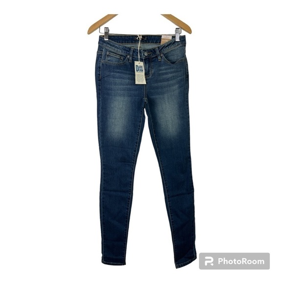 PRANA London Organic Cotton Blend Jeans Medium Wash Tall Inseam Sz 2 NWT - Picture 2 of 12